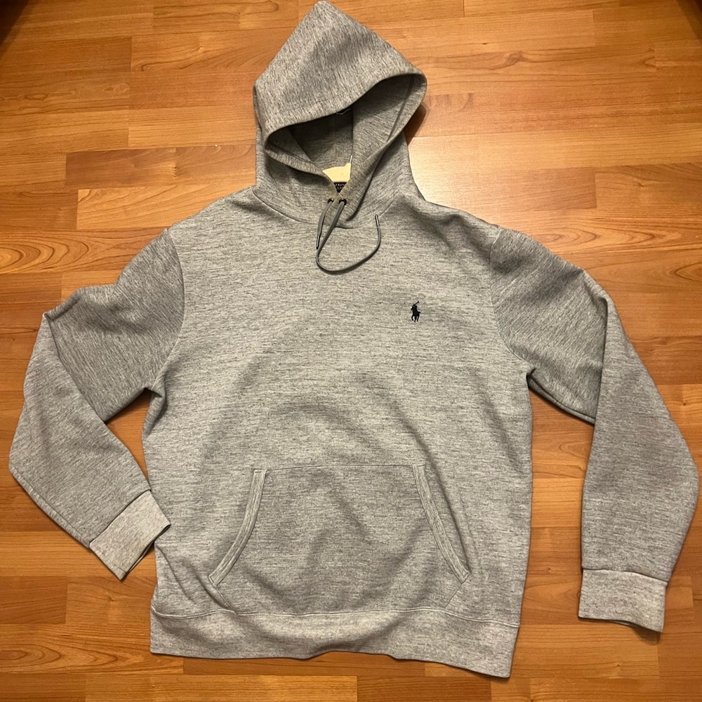 Polo Ralph Lauren heather grey hoodie size Large